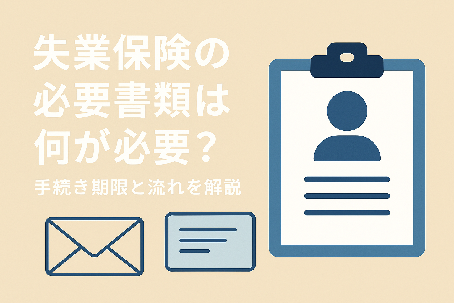 失業保険の必要書類は何が必要?手続き期限と流れを解説