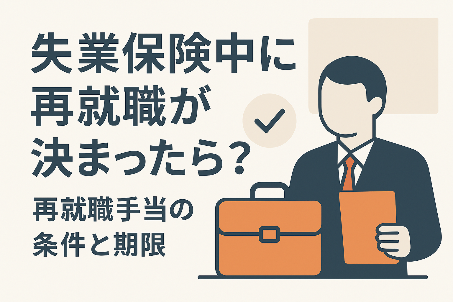 失業保険中に再就職が決まったら？再就職手当の条件と期限