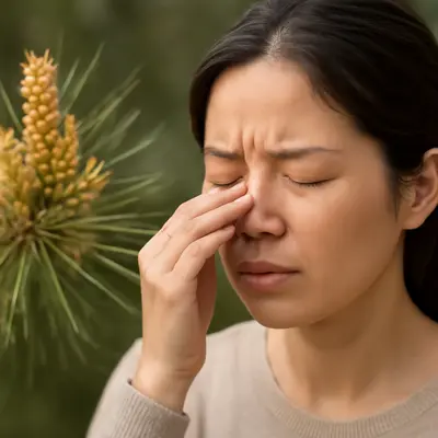 ヒノキ花粉 熱っぽい