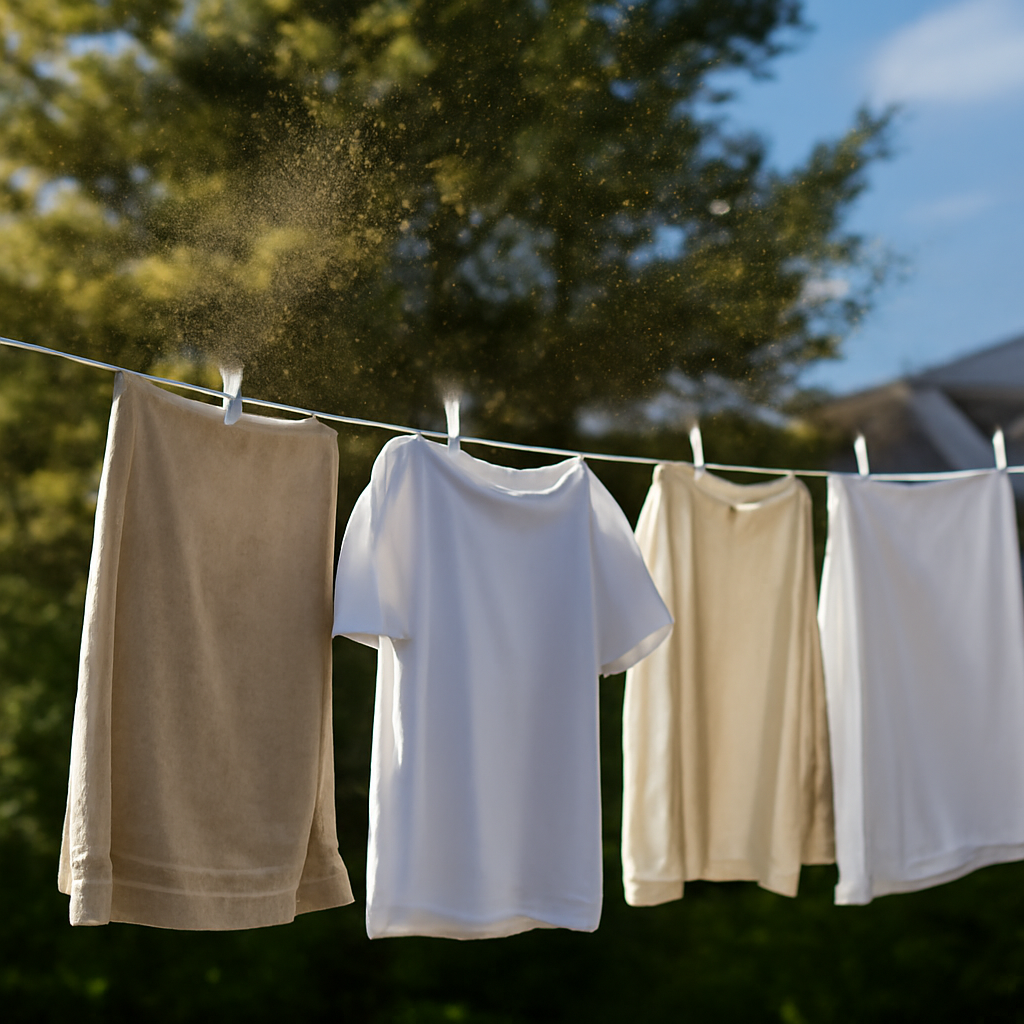 ヒノキ花粉 洗濯物 外干し